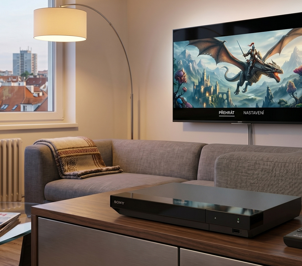 SONY UBP-X700/K 4k Ultra HD Blu-ray přehrávač | Dolby Atmos | DTS-X | HDR | Dolby Vision | 2x HDMI