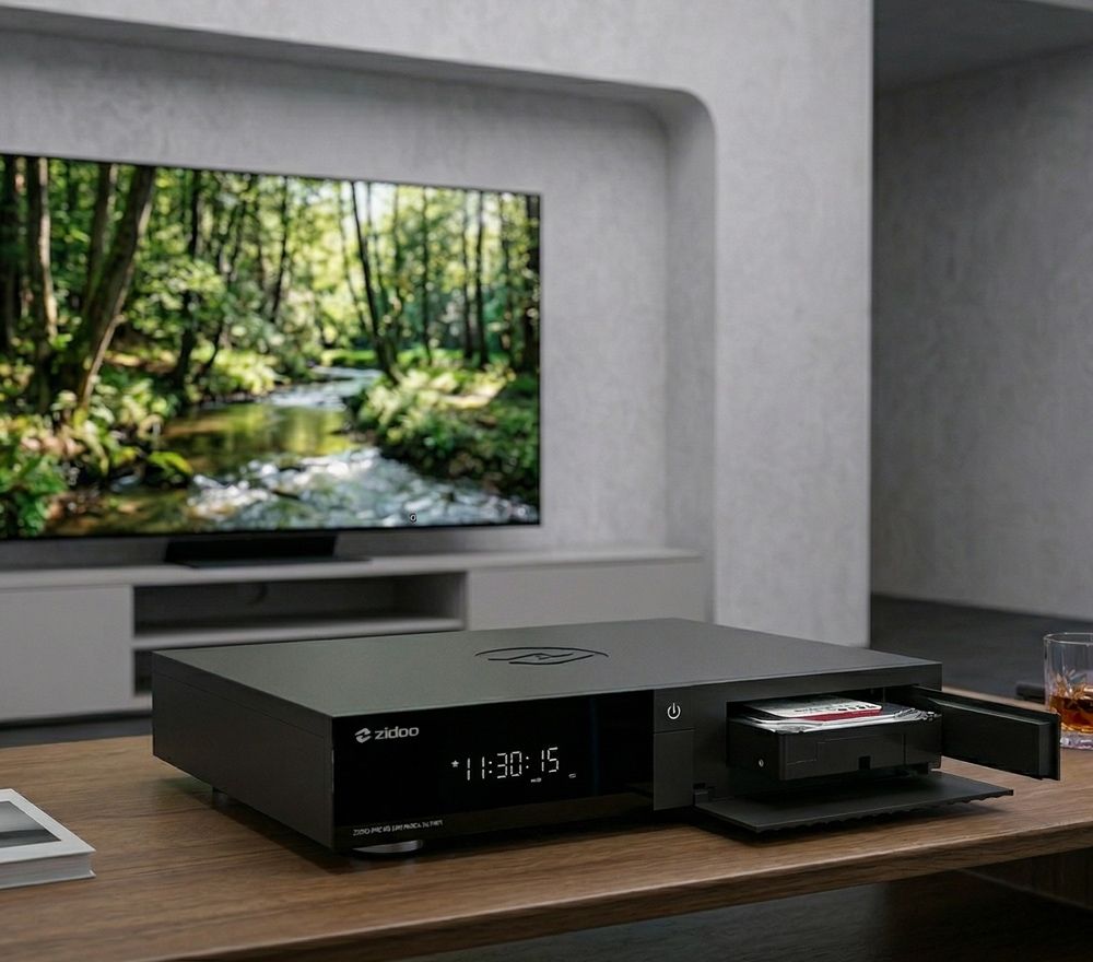 Zidoo Z3000 PRO - Skrytý interní slot pro 3.5