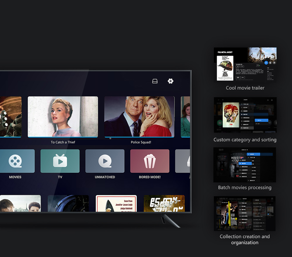 Zidoo Z3000 PRO - Správa filmové knihovny Poster Wall 4.0