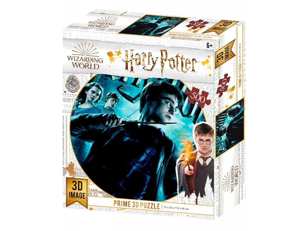 Harry Potter 3D Puzzle: Gryffindor (500 pieces, 3D effect) - Blu