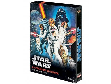 Zápisník Star Wars: Nová naděje - napodobenina VHS (A5, 240 stran)