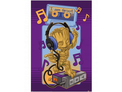 Plakát Marvel - Strážci galaxie: Baby Groot a Walkman