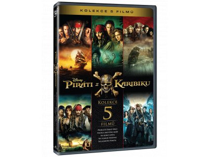 Piráti z Karibiku 1-5 (Kolekce, 5x DVD)