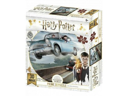 3D Puzzle Harry Potter: Létající vůz Ford Anglia rodiny Weasleyových (61 x 43 cm)