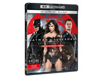 Batman vs. Superman: Úsvit spravedlnosti (Prodloužená + původní verze, 4k Ultra HD Blu-ray + Blu-ray