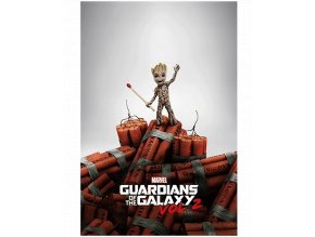 Plakát Marvel: Strážci galaxie 2 - Baby Groot a Dynamit (61 x 91,5 cm)