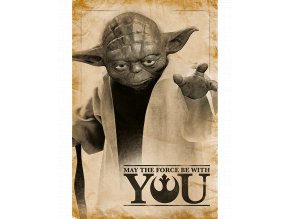 Plakát Star Wars: Yoda - Ať tě provází Síla