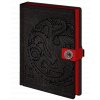 Zápisník Game Of Thrones: Targaryen (A5, linkovaný, v napodobenině kůže)