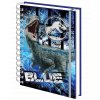 Zápisník Jurský park: Blue (A5, kroužková vazba, linkovaný, desky se 3D efektem)