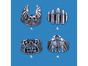 Prsteny z chirurgické oceli 4 varianty