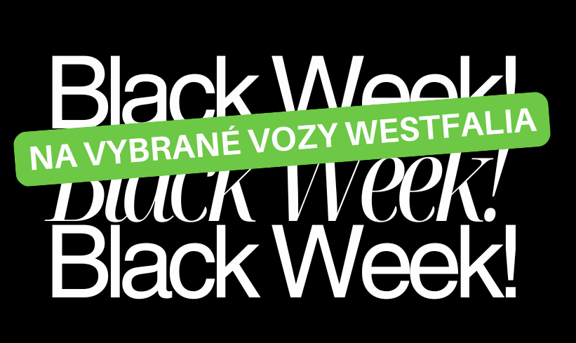 Černý týden na vybrané vozy Westfalia