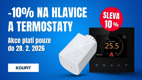 Sleva Termostatické hlavice a termostaty