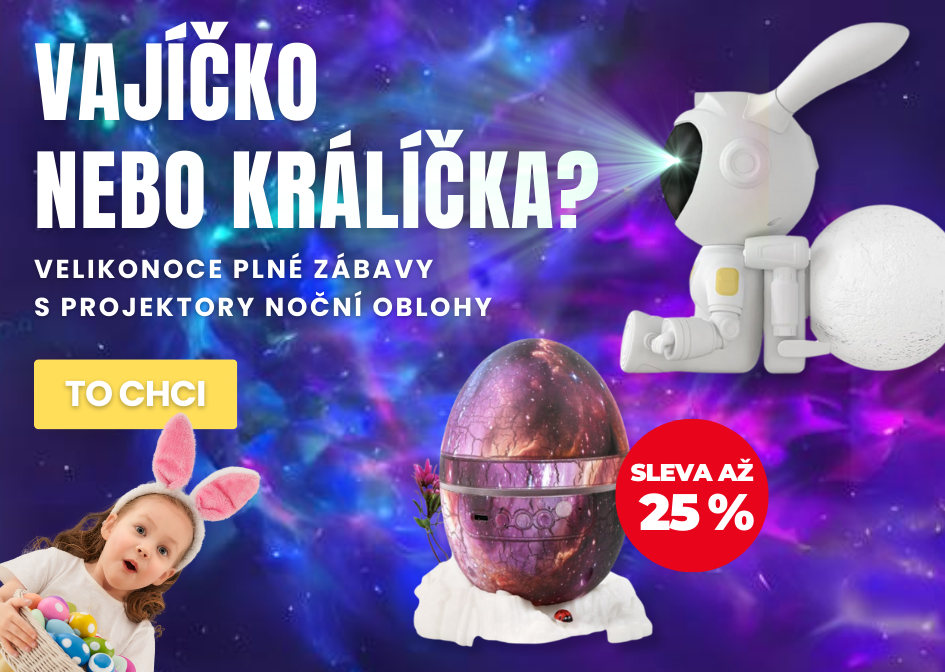 Velikonoce s projektory noční oblohy až 25% sleva