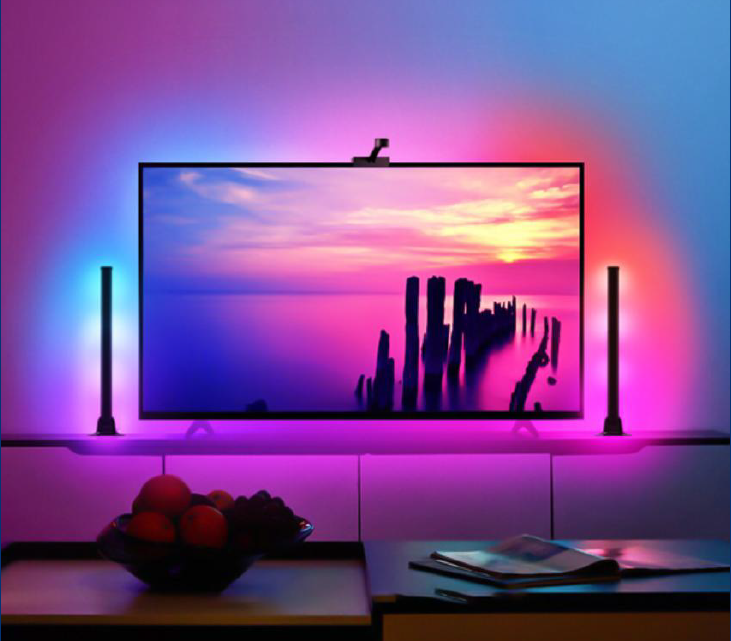 Produkt BOT podsvietenie TV SMART LED RGBIC podsvietenie (1) s 3 lampami