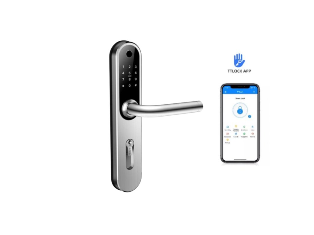 BOT Chytrá klika H61B stříbrná 72 mm TTLock s přípravou pro cylindrickou vložku