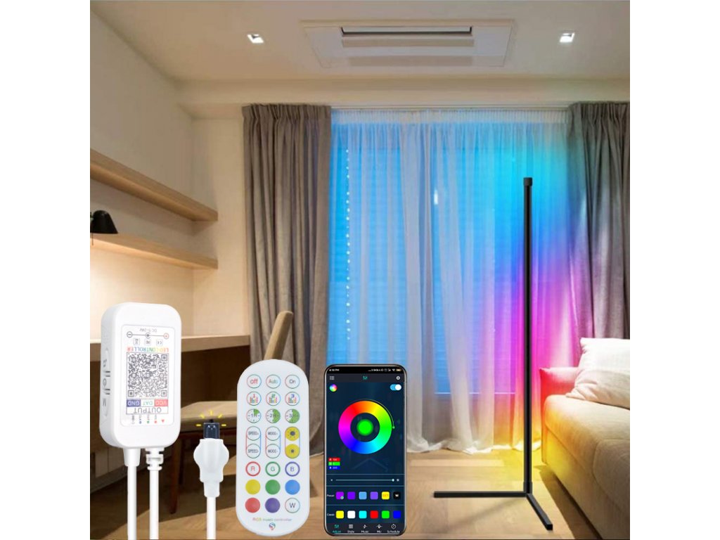 BOT Active chytr stojac LED lampa s hudebn m m dem AC2 156 cm
