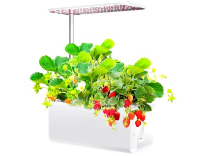 Chytrý květináč bílý