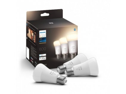 philips hue white sada 3x zarovka led e27 a60 9w 800lm 2700k ip20