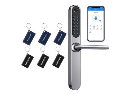 Chytrá klika TTLock H1P s tlačítky stříbrná (3)
