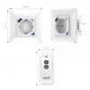 SOLO Chytrá zásuvka WP3 s USB a dálkovým ovladačem rozměry