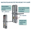 Chytrá klika TTLock V1 72 92mm variabilní