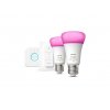 philips hue sada bridge 2x waca led zarovka e27 a60 9w 1100lm 2000 6500k rgb ip20 ovladac 1