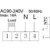 bot Wi-Fi pokojovy termostat tuya rt6 16A