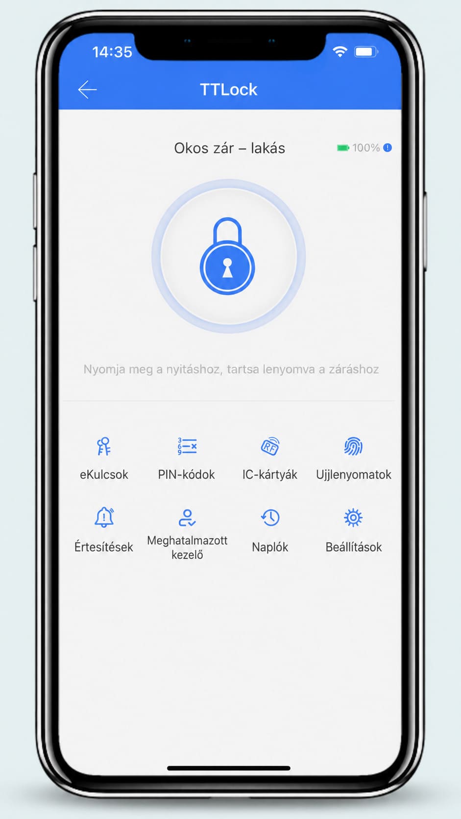 TTLock alkalmazás – 1. bemutató