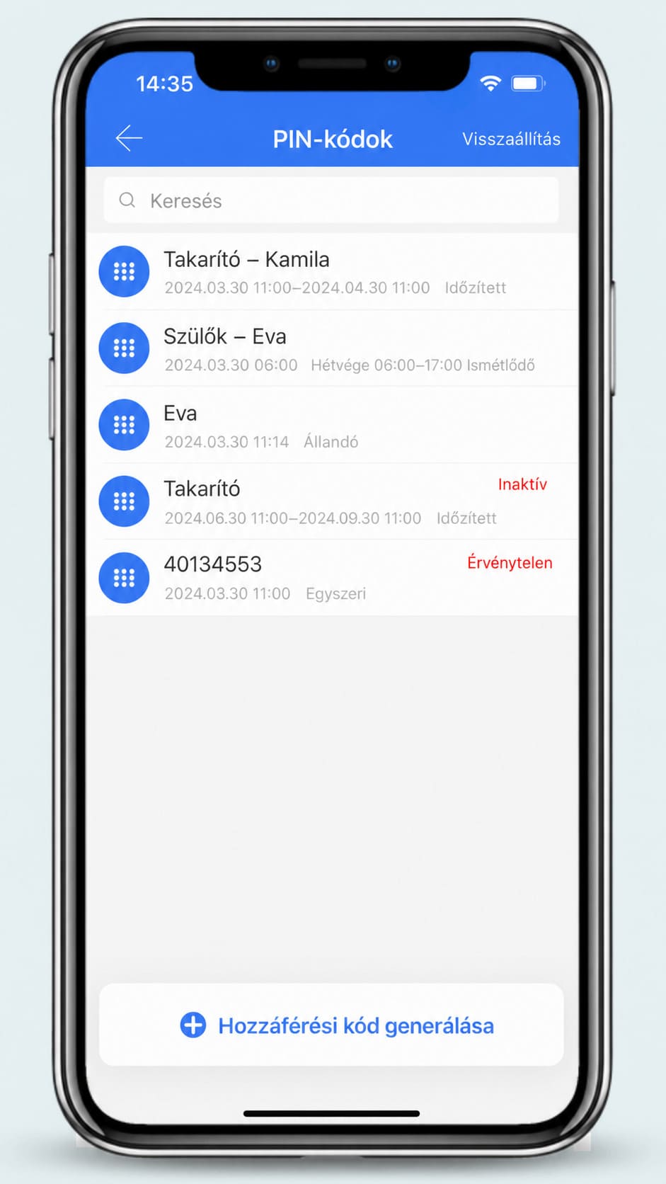 TTLock alkalmazás – 2. bemutató