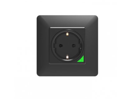 SOLO Smart socket WP1 fekete műanyag keret