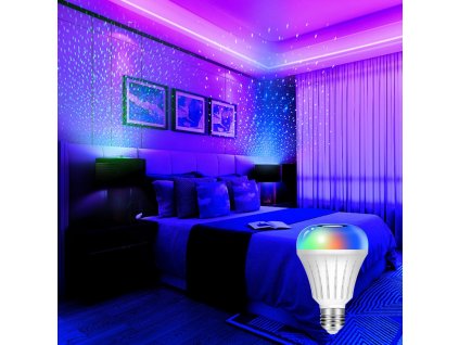 SOLO LED Smart bulb RGB csillagprojektor funkcióval és WiFi zenei móddal 600lm / 5W