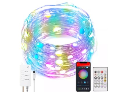 SOLO Okos LED karácsonyi és parti lánc 10 méter Tuya