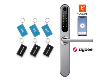 BOT Intelligens kilincs Tuya H1 ZigBee ezüst (22)