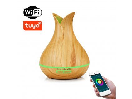 diffúzor B5 világosbarna 1080x1080 tuya smart Wi-Fi