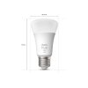 philips hue fehér szett 3x izzó led e27 a60 9w 800lm 2700k ip20 3