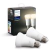 philips hue készlet 2x led izzó fehér e27