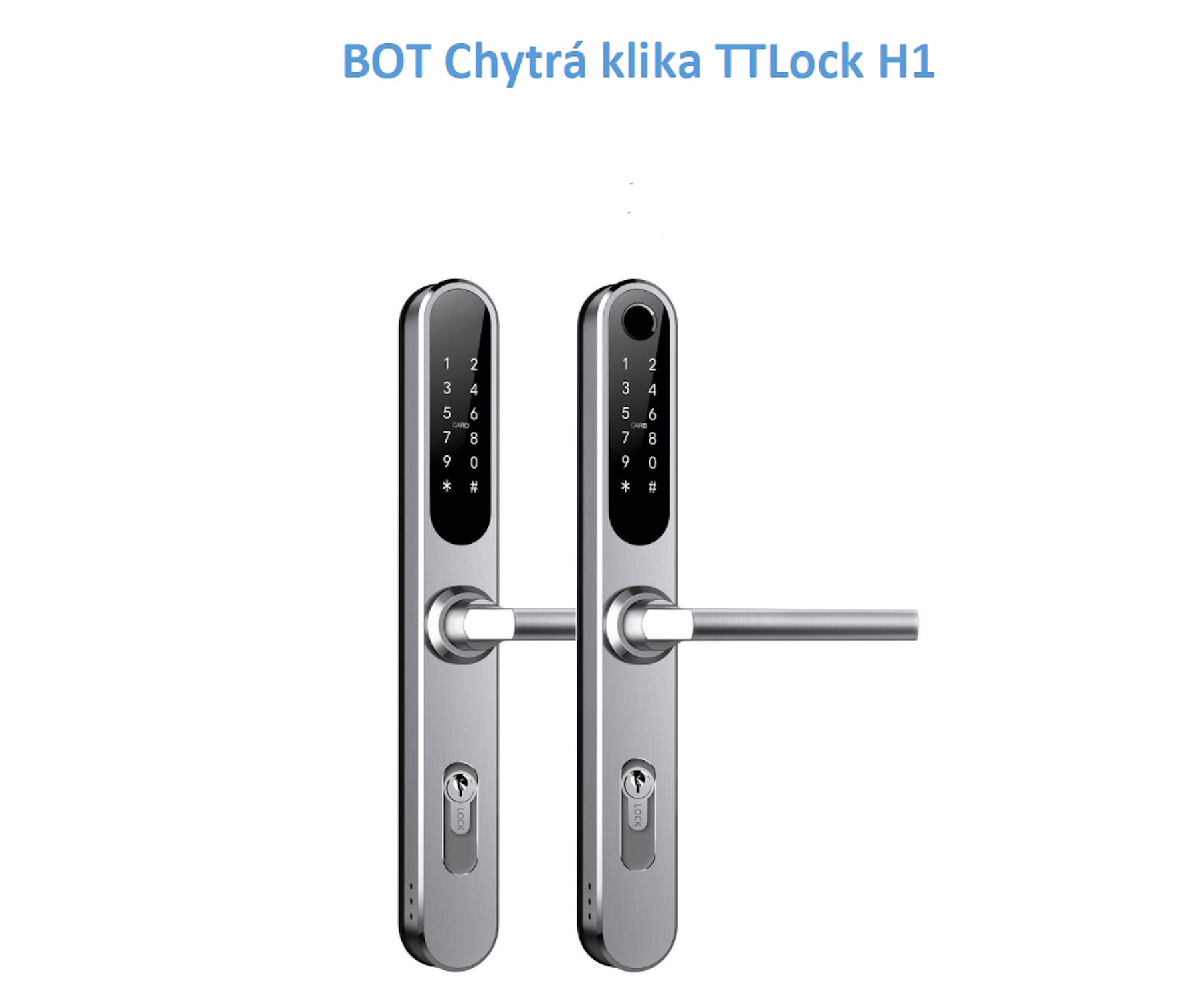 Instalacja klamki BOT Inteligentna klamka H1 srebrna