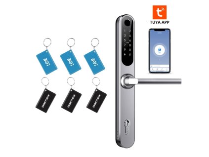 BOT Inteligentna klamka H1 srebrna (17)