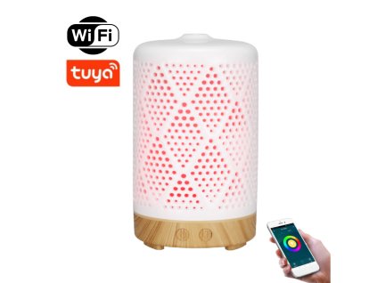 154 BOT Smart aroma difuzér SDC1 bílá a světle hnědé dřevo 100ml