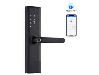 BOT Inteligentna klamka TTLock H3 czarna (1)