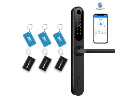 BOT Inteligentna klamka TTLock H1 czarna (25)