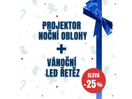 Set projektor noční oblohy + světelnuý řetěz (2)