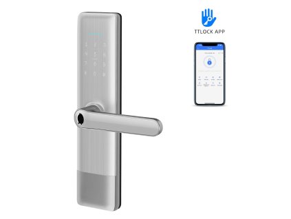 BOT Inteligentna klamka TTLock H3 srebrna (1)