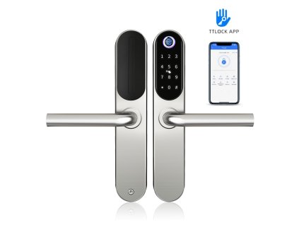 BOT Chytrá klika TTLock SH4 stříbrná 1