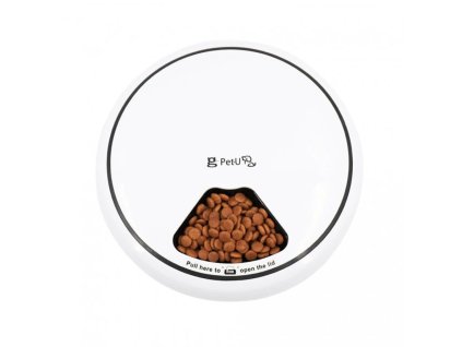 BOT Automatický dávkovač krmiva pro domácí mazlíčky 5 porcí bílý (1)