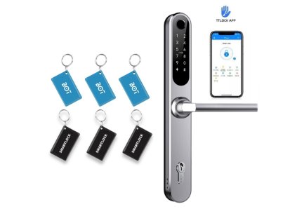 BOT Inteligentna klamka H1 srebrna (16)