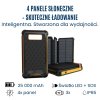 BOT Powerbank solarny do samolotu SP6 5 paneli 25000mAh z latarką (5)