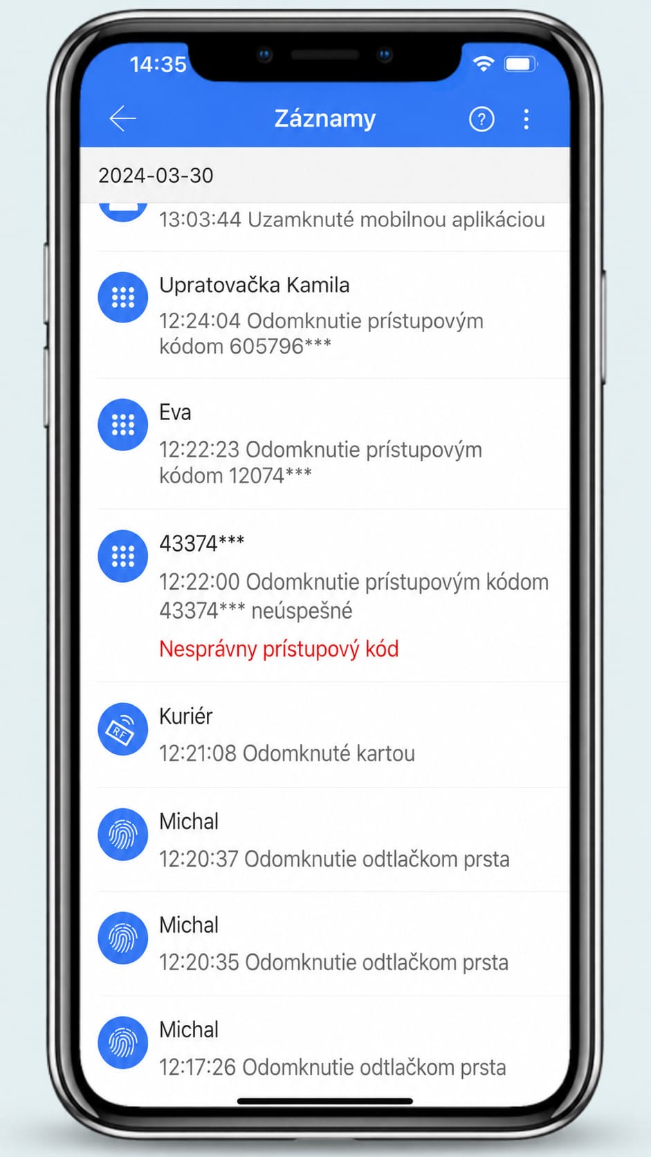 Aplikácia TTLock – ukážka 4