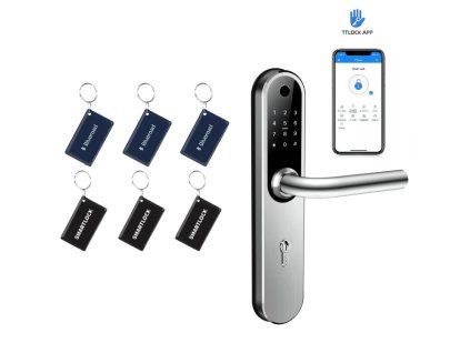 Inteligentná kľučka TTLock H1 W strieborná (1)