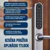 BOT Inteligentná kľučka TTLock H1P s tlačidlami strieborná (7)